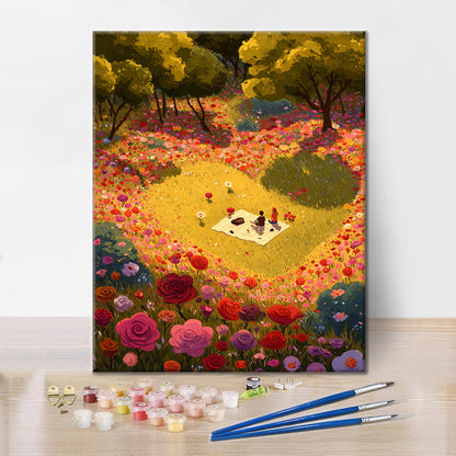 Heartfelt Picnic - Paint by Numbers