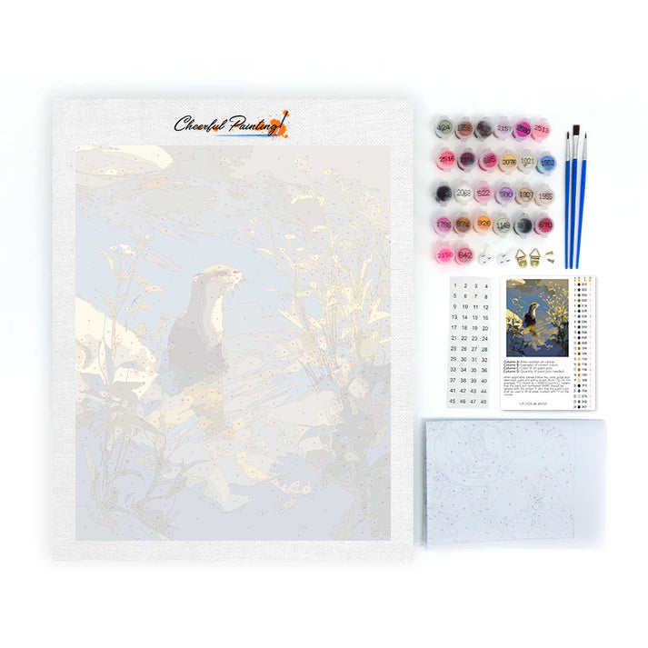 Riverside Otter - Paint by Numbers