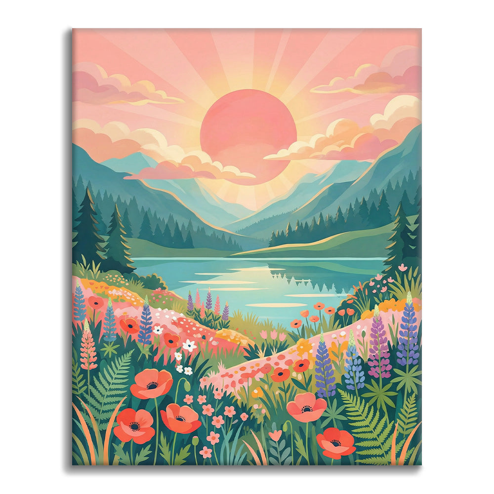 Sunrise Valley - Paint by Numbers