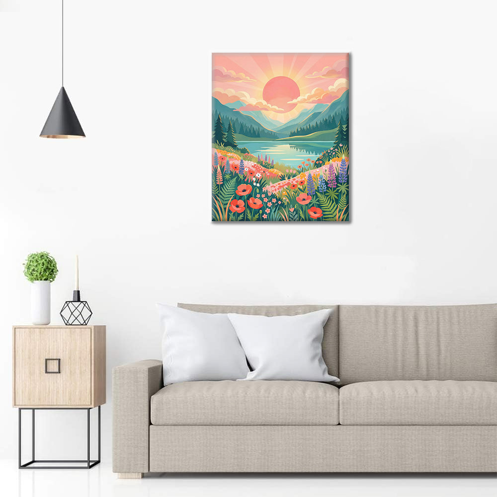 Sunrise Valley - Paint by Numbers