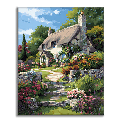 Thatched House - Paint by Numbers