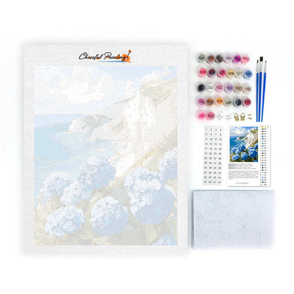 Hydrangeas by the Sea - Paint by Numbers