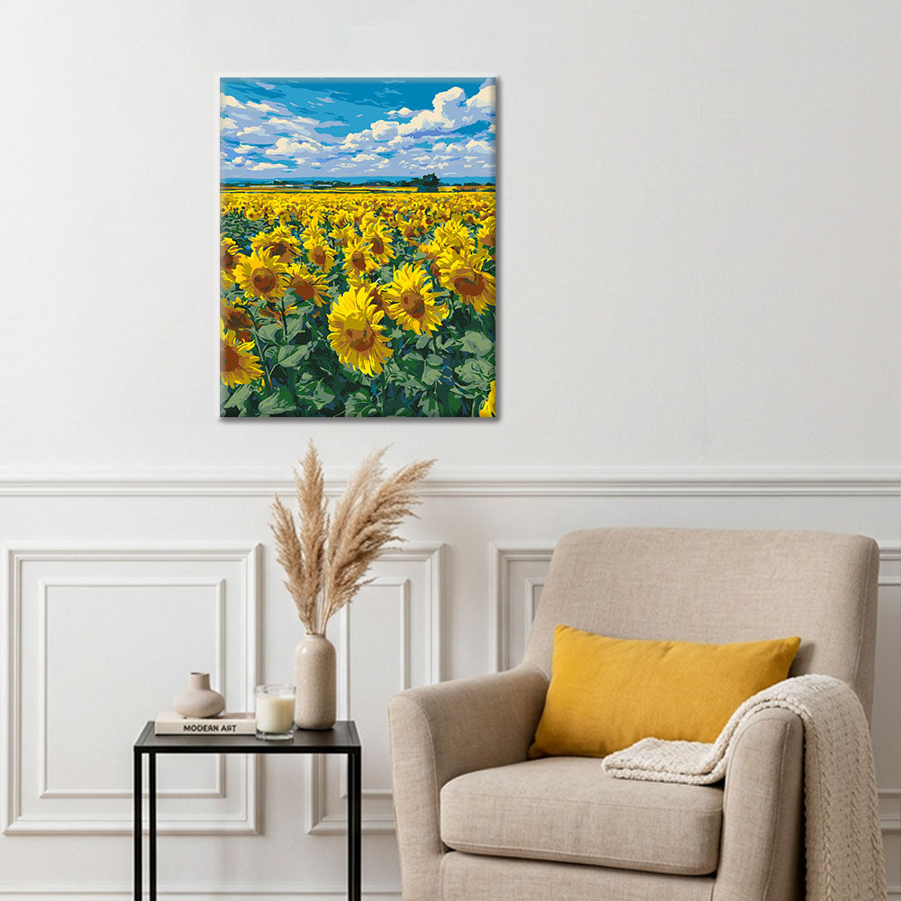 Sunflower Field - Paint by Numbers