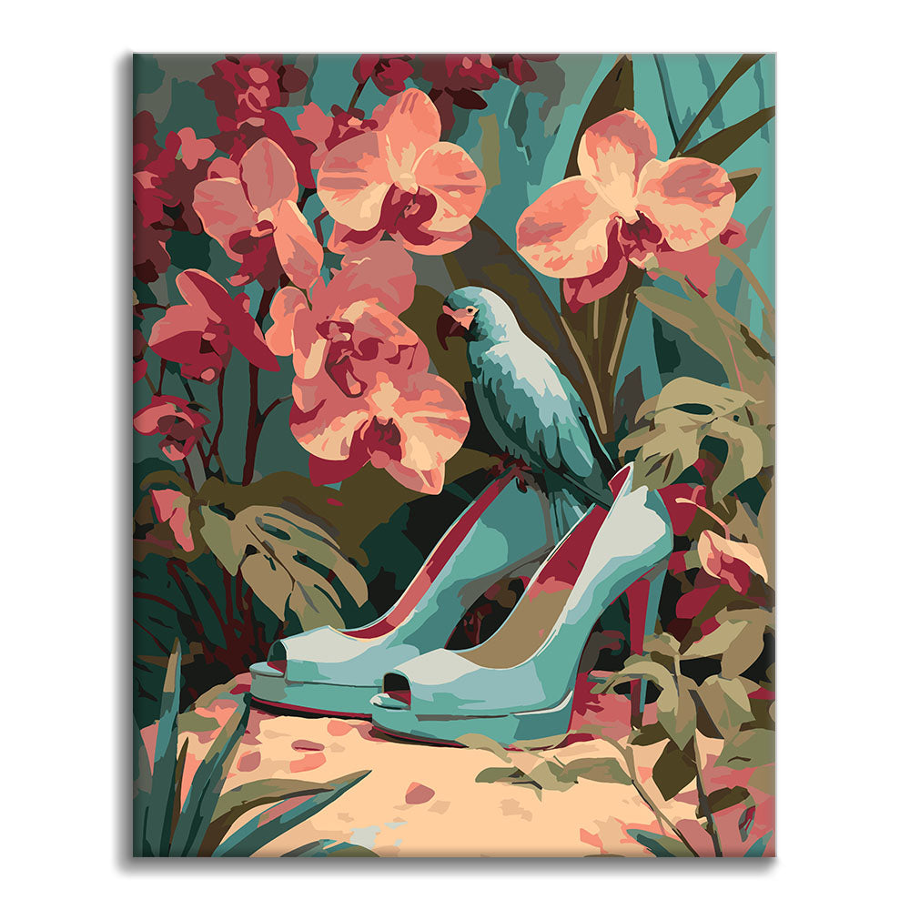 The Blue High Heels - Paint by Numbers – Cheerful painting® (UK)