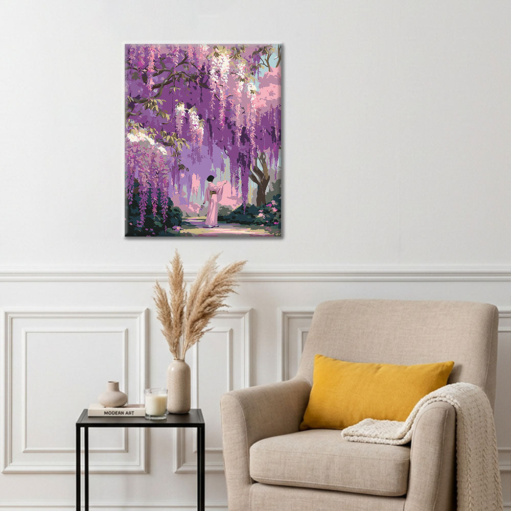 The Wisteria Garden - Paint by Numbers