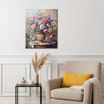 Country Vase Bouquet - Paint by Numbers