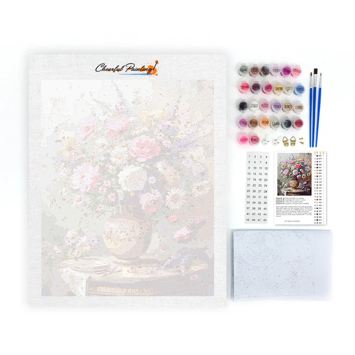 Country Vase Bouquet - Paint by Numbers