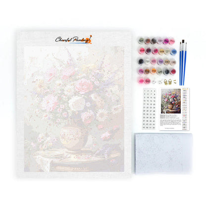Country Vase Bouquet - Paint by Numbers