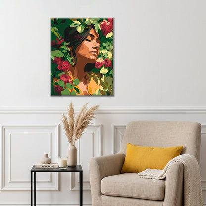 Flower Girl - Paint by Numbers