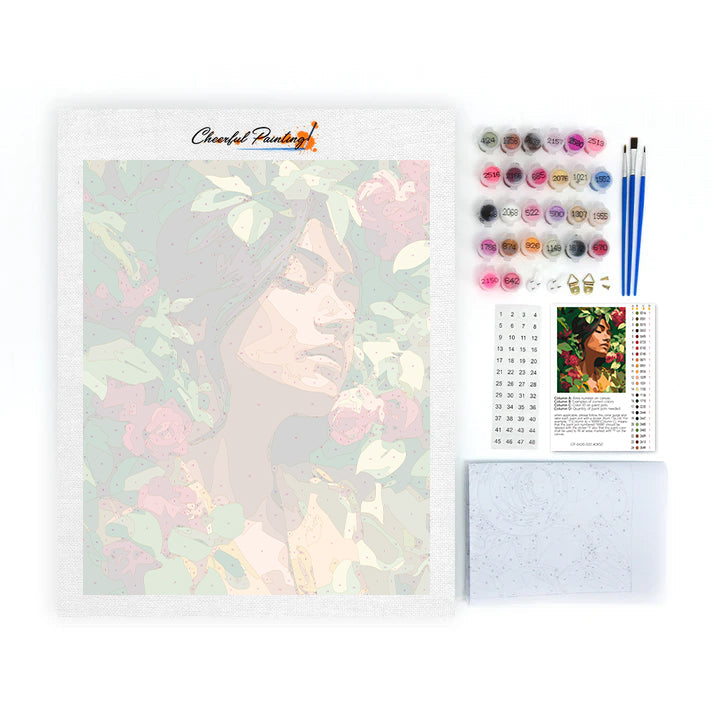 Flower Girl - Paint by Numbers