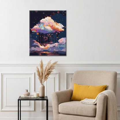 Galactic Floral Dream - Paint by Numbers