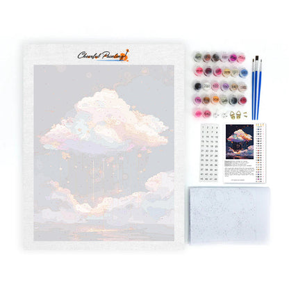 Galactic Floral Dream - Paint by Numbers