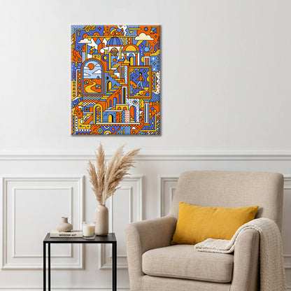Geometric Dreamscape - Paint by Numbers