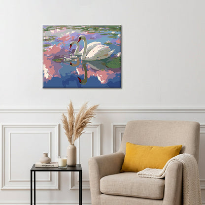 Lagoon Swans - Paint by Numbers