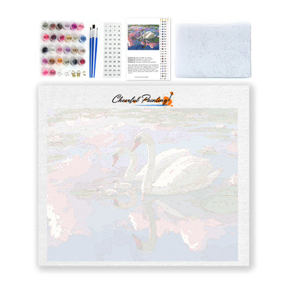 Lagoon Swans - Paint by Numbers