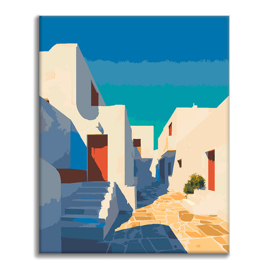 Pure white alley - Paint by Numbers