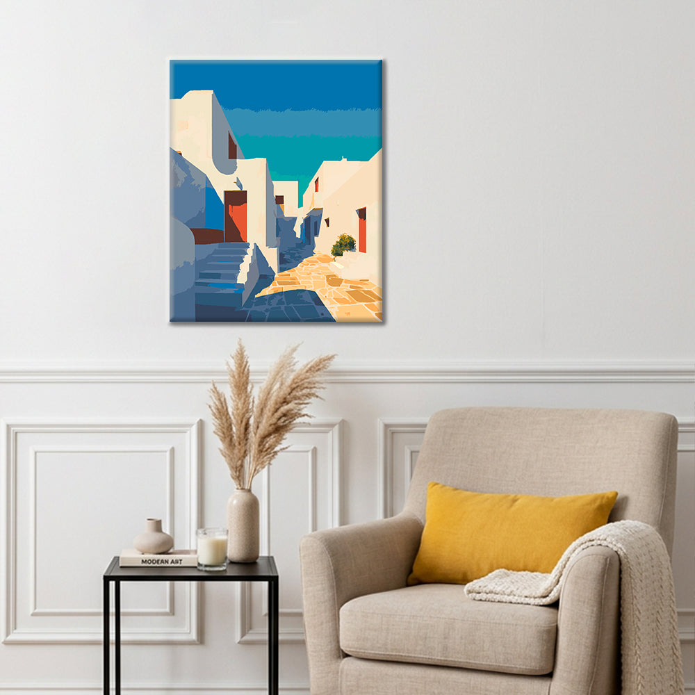 Pure white alley - Paint by Numbers