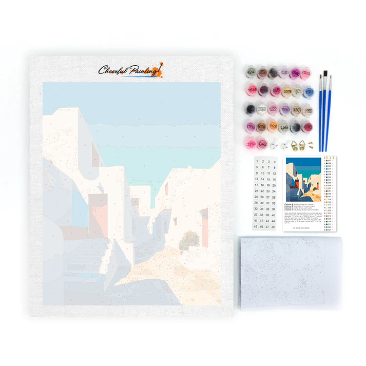Pure white alley - Paint by Numbers
