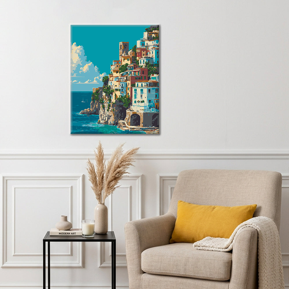 Amalfi Coast - Paint by Numbers