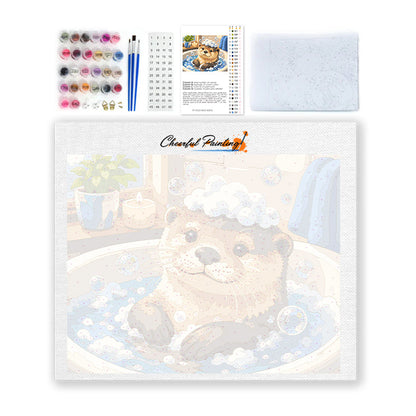 Bathing Otter - Paint by Numbers