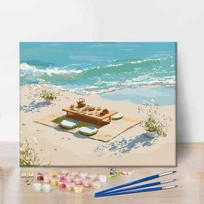 Beachside Tea - Paint by Numbers