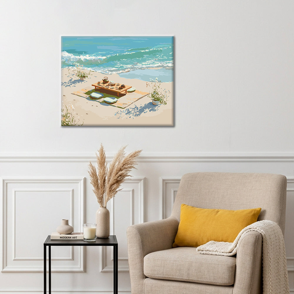 Beachside Tea - Paint by Numbers