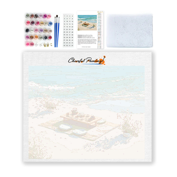 Beachside Tea - Paint by Numbers
