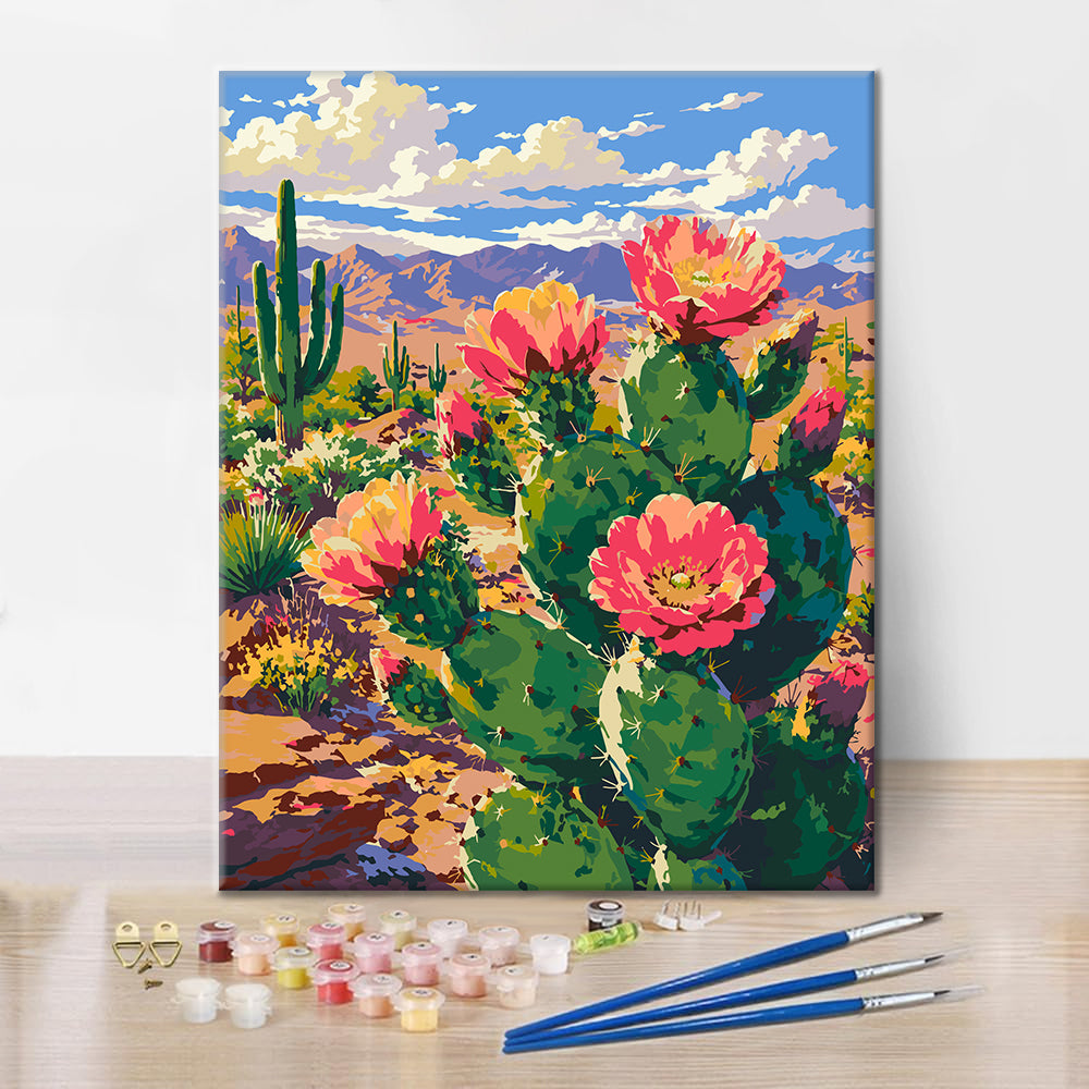 Cactus Flower - Paint by Numbers