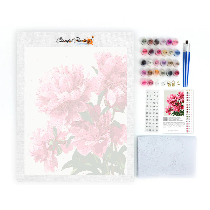 Exquisite Peonies - Paint by Numbers