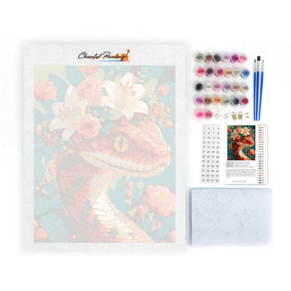Floral Serpent - Paint by Numbers