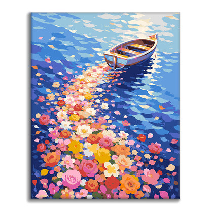 Flower Field Voyage - Paint by Numbers