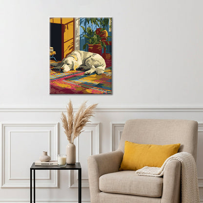 Lazy Golden Retriever - Paint by Numbers