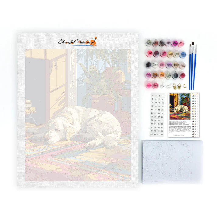 Lazy Golden Retriever - Paint by Numbers