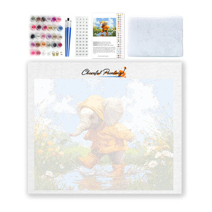 Rainy Elephant - Paint by Numbers