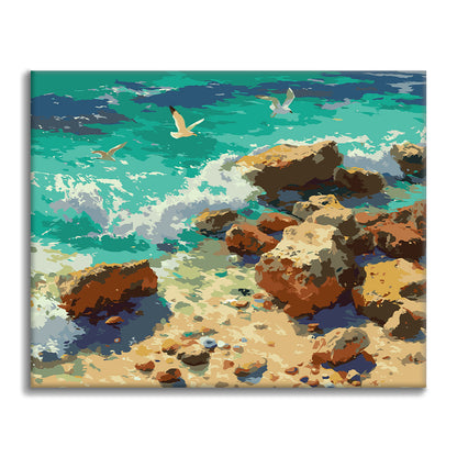 Rocky Shore - Paint by Numbers