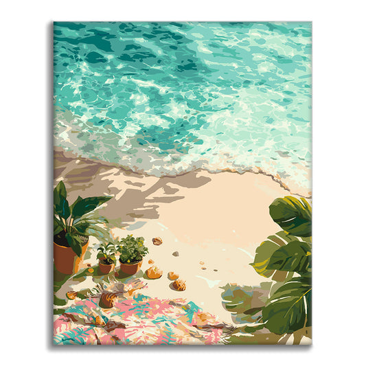 Seaside Oasis - Paint by Numbers