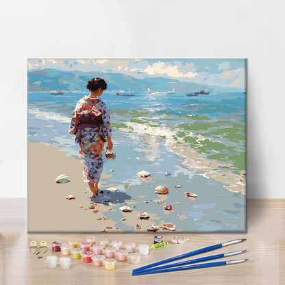 Shoreline Stroll - Paint by Numbers