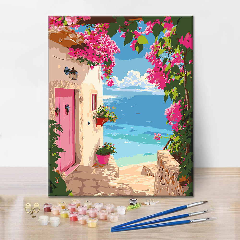 Sunset Coastal Path - Paint by Numbers