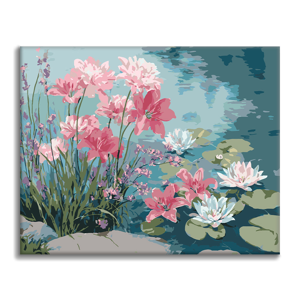 Water Lily Serenity - Paint by Numbers