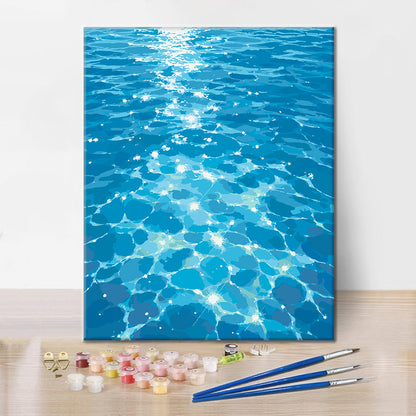 Blue Radiance - Paint by Numbers