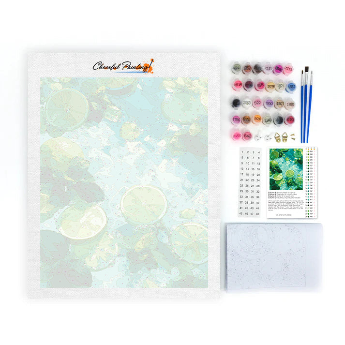 Minted Lime - Paint by Numbers