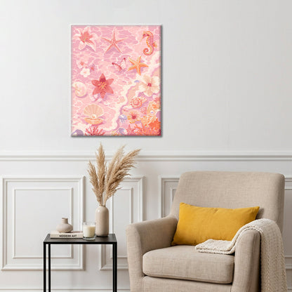 Pink Ocean Treasures - Paint by Numbers