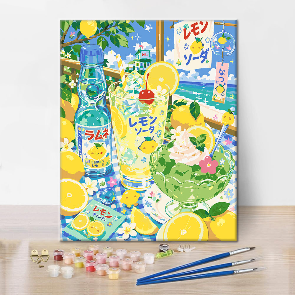 Sunny Lemon Dream - Paint by Numbers