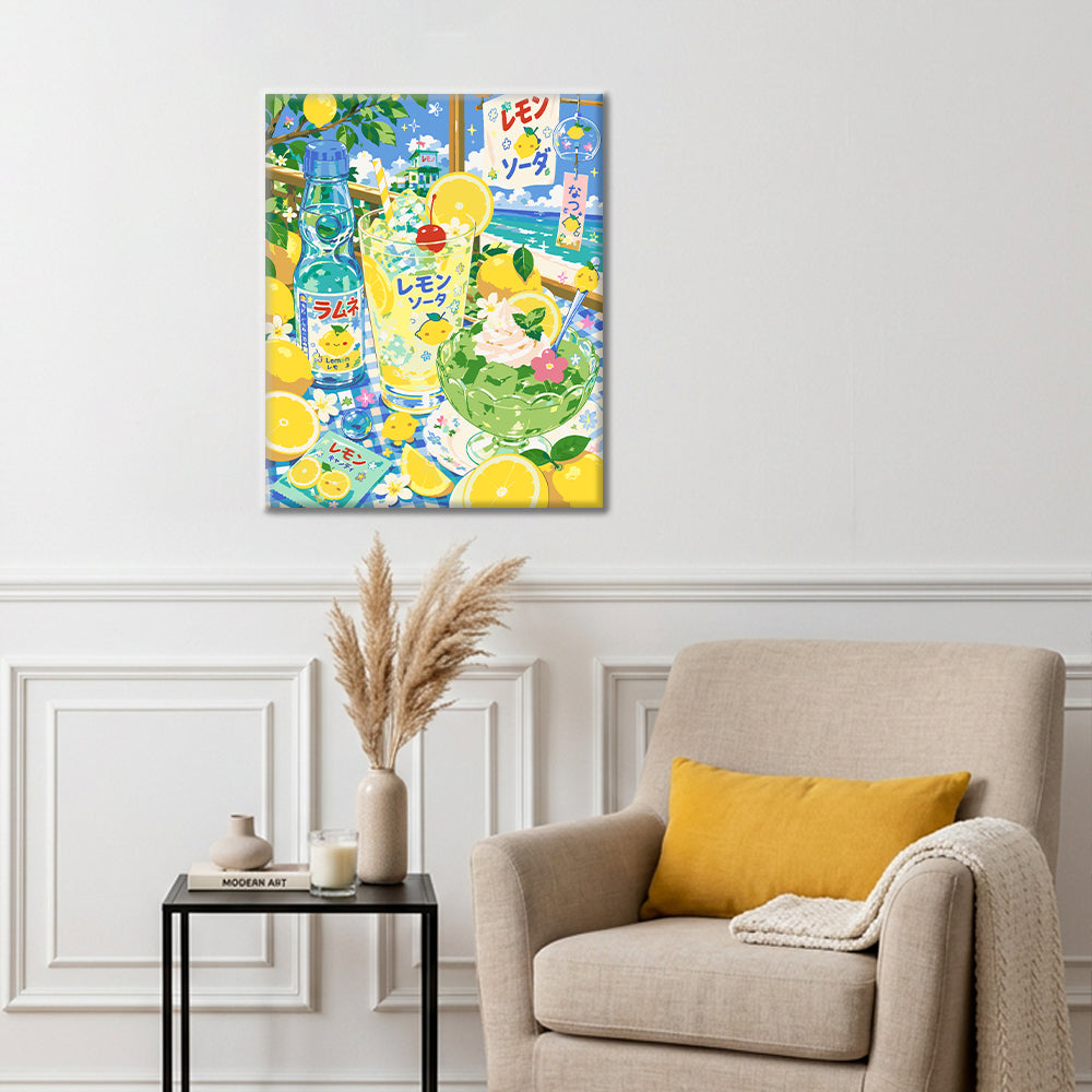 Sunny Lemon Dream - Paint by Numbers
