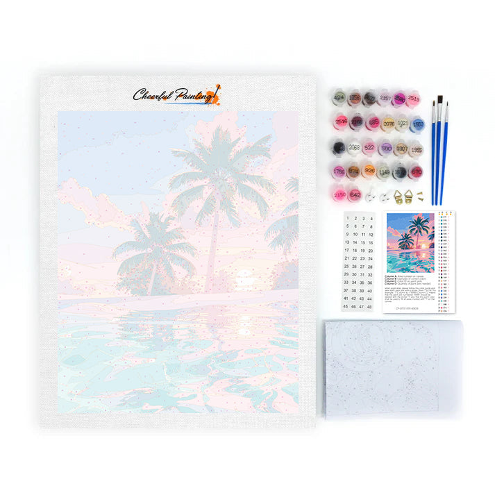 Sunset Reflections - Paint by Numbers
