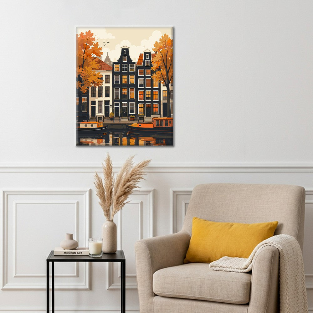 Amsterdam Autumn - Paint by Numbers