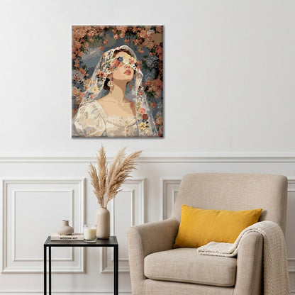 Floral Bride - Paint by Numbers