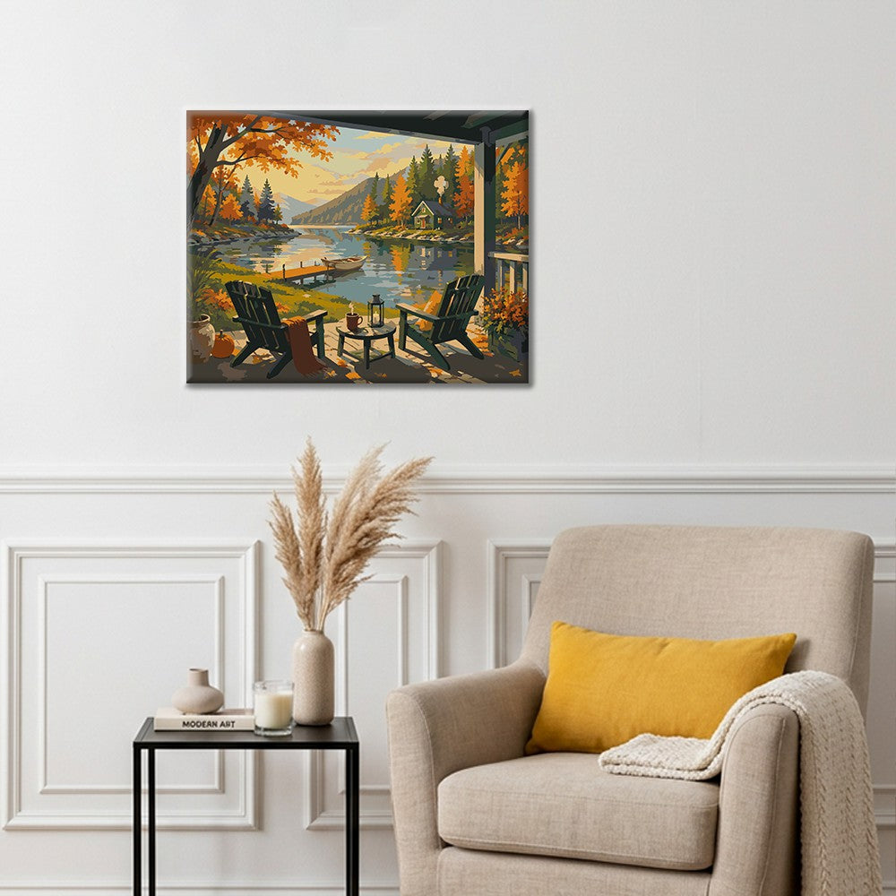 Lakeside Terrace - Paint by Numbers