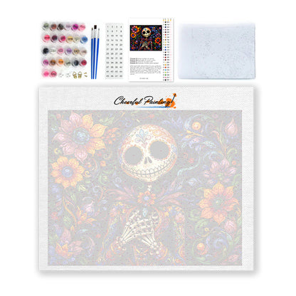 Skull of Eternal Bloom - Paint by Numbers