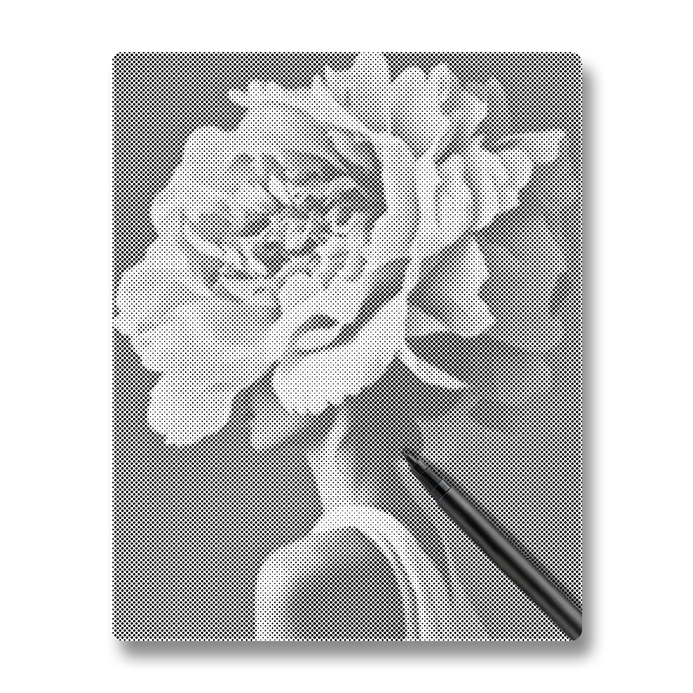 Woman Flower - Dot Painting